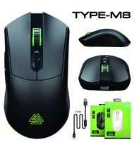 EGA TYPE M8 GEN2 Tri-Mode(2.4G/BT5.2/Type-C) เมาส์เกมมิ่งไร้สาย มีไฟ RGB ตั้งมาโครได้ รับประกัน 2 ปี