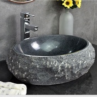 Stone Countertop Basin Stone Sink Chinese Art Influencer Bathroom Sink Nordic Style Marble Washbasin