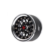 Wheels 1.55-BRPB15510CRBK-F : Boom Racing Probuildtm 1.55" R12 Aluminum Beatlock With Hub Cover