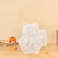 [bonprix7g] Glass Piggy Bank Adorable Animal Figure Saving Jar Modern Desk Table Ornament Decor for 