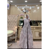 LOKAL Lovita zipper hijab with local brand motif| Lovita vest hijab | Lovita zipper | Vest hijab | P