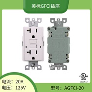 Factory Direct Sale American Standard GFCI Socket20A Air Conditioner Wall Outlet American Leakage Pr