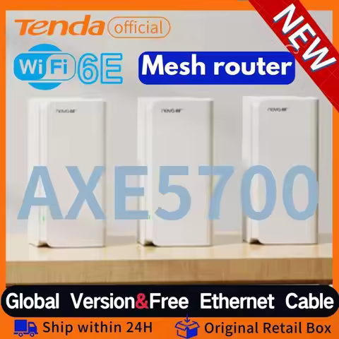 Tenda Nova Mesh MX21 Pro Wi-Fi 6E AXE5700 Whole Home Gigabit Router Tri-Band 6GHz 160MHz WiFi Router