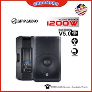 Speaker Active 1 Unit AmpAudio 15 Inch Active Speaker Karaoke Speaker Bluetooth Speaker Audio