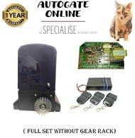AGL AC ONE SPEED SLIDING MOTOR HEAVY DUTY AUTO GATE SYSTEM 15OOKG ( FULL SET exclude without  GEAR RACK) AUTOGATE ONLIN