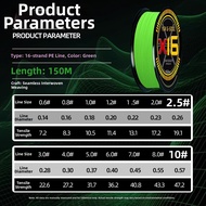 NALETE | X16 Braided PE Line Super Wear-Resistant Casting Line
