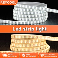 KEYCOOL LED lights strip light  Cuttable led light strip light led for ceiling 220V neon cove light led ceiling LED strip lighting Outdoor lights waterproof led lights for room at night for Room