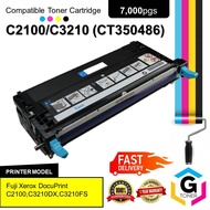 Compatible Fuji Xerox C2100/C3210 (CT350486) Cyan Toner Cartridge for DocuPrint C2100 / C3210DX / C3
