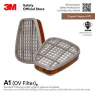 3M™ 6051 (CE & SIRIM) Organic Vapor A1 Filter/ Cartridge/ 6001 Discontinued/ OV Cartridge/ Painting 