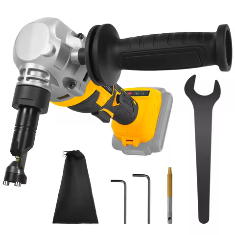 Cordless Metal Nibbler 30000RPM Brushless Electric Sheet Metal Cutter 3 Speed Steel Aluminum Cutting