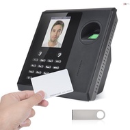 Biometric Time Clock Attendance Machine for Employees Support 3000pcs Fingerprint/1000pcs Password/1000pcs ID Card/500pcs Facial Recognition Fast Recognition 5 Languages System Sup
