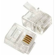 Telephone Cable connector RJ 11 4pin connector JACK RJ11 4 pin contents 100 pcs