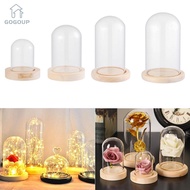 GOGOUP Glass cloche Terrarium Tabletop Plants Terrarium Jar Transparent Bottle Flower Storage box