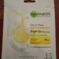 Garnier sheet mask light complete