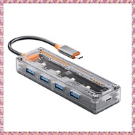 [W Y D H] 4 in 1 USB C HUB Docking Station 4 in 1 USB HUB Docking Station Type C 5 Gbps High Speed M