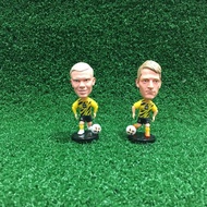 Borussia Erling Haaland Marco Reus Miniature Football Player Minifigure/Football Club Figure/Miniatu