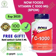 Now Foods Vitamin C 1000 Mg 100 Vegan Capsules Vitamin C 1000 Capsules