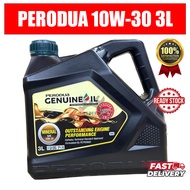 PERODUA 10W30 ENGINE OIL MINERAL API SL 10W-30  MINYAK HITAM (3L) NEW PACKAGING