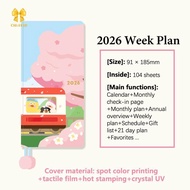 [Chuffed-t] 2026 Planner Notebook Yearly/Monthly/Weekly Organizer Handbook Annual Goals Creative Doo