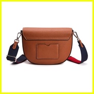 【Latest Style】 Esquire Korea Stylish Saddle Bag(Brown, Ivory, Black, Pink)