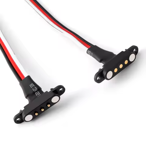 AXSPEED Magnetic Snap-on JR Extension Cable 1 to 1 / 1 to 2 for Universal RC Model Car