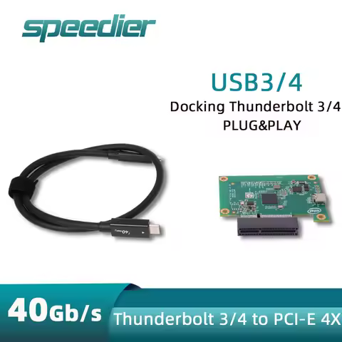 Thunderbolt 4 To PCI-E 4X External GPU Expansion Dock USB4 Core Adapter Board eGPU Docking Station U