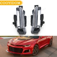 DRL Fog Lights LED Clear Lens White Daytime Running Light For Chevy Camaro ZL1 RS 1LT 2016 2017 2018