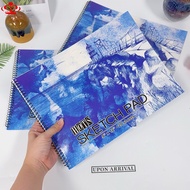 HOTS BIG Sketch Pad 20sheets Spiral Sketchbook ConsolidatedDrawingPad 9" X 12" Stationery Quality