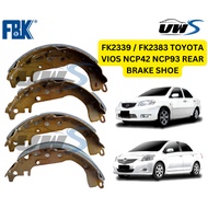 FK2339 / FK2383 TOYOTA VIOS NCP42 NCP93 REAR BRAKE SHOE