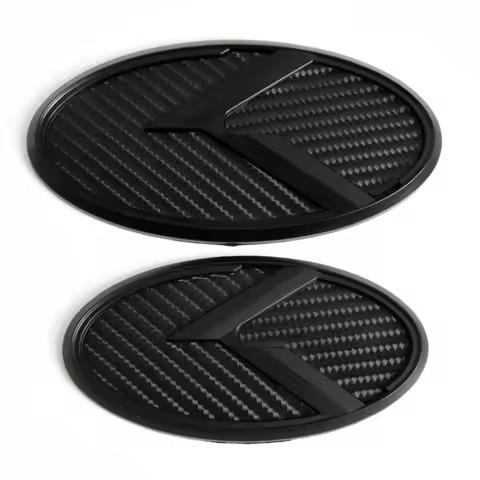 2pcs Car Trunk Emblem 3D Sticker K Logo Front Grill Rear Badge For KIA K5 2011-2013 Optima Forte 200