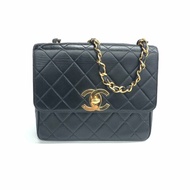 Chanel 黑色 貝嫂 方胖 3開 肩背包