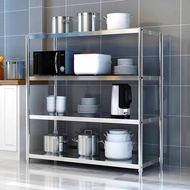 1.5m-1.8m Long Kitchen Shelf Multi-Layer Storage Rack Floor-standing Household Living Room Shelf She