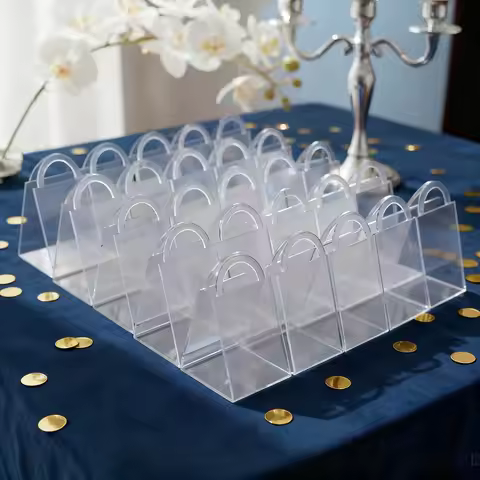 10/20/30pcs Acrylic Wedding Gift Box, Candy and Chocolate Packaging Storage Display Box, Store and H