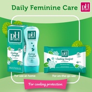 pH Care Daily Feminine Wash Cooling Comfort 250ml + pH Care Cooling Comfort Wipes 10s