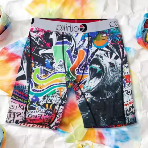 ETHIKA 1Pcs Underwear Boxers Male Panties Lingeries Breathable Men Underpants Boxers Plus Size Fashi