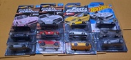 HOTWHEELS FAST &amp; FURIOUS , Hot Wheels '70 Chevelle SS  , Hot Wheels LAMBORGHINI GALLARDO LP 560-4 , Hot Wheels Corvette Grand Sport Roadster ,  Hot wheels '69 Ford Tornio Talladega , Hot wheels McLaren 720S , Hot wheels NISSAN GTR  , DATSUN 240Z CUSTOM