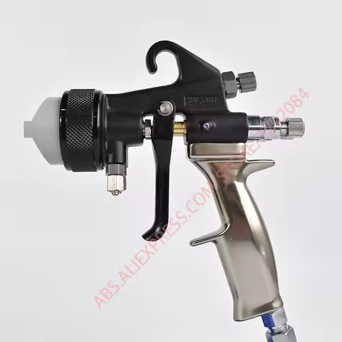 Professional Nano Coating Spray Gun Double head chrome painting PE paint gun Dual Nozzle polyurethan