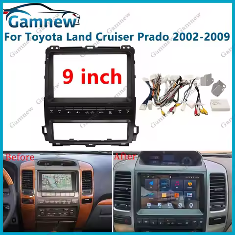 9 Inch Car Stereo Dash Radio Fascia Canbus Box Panel Frame For Toyota Land Cruiser Prado, Lexus GX 2