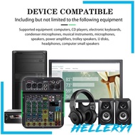 [Hellery1] 5 Channels Audio Mixer Digital Mixer for Recording DJ Stage Audio Source Adjustment Multifunctional 48V Power