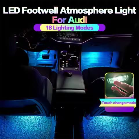 LED Car Footwell Light Interior Decoration Atmosphere Lamp For Audi Q3 8U Q5 8R Q7 Q8 A1 A3 8V 8Y A4