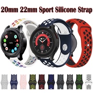 20/22mm Sport Strap For Samsung Galaxy watch 5 4 40mm 44mm smart watch band Samsung Gear S3 Frontier/watch 4 Classic 46mm 42mm Sport silicone Breathable Band