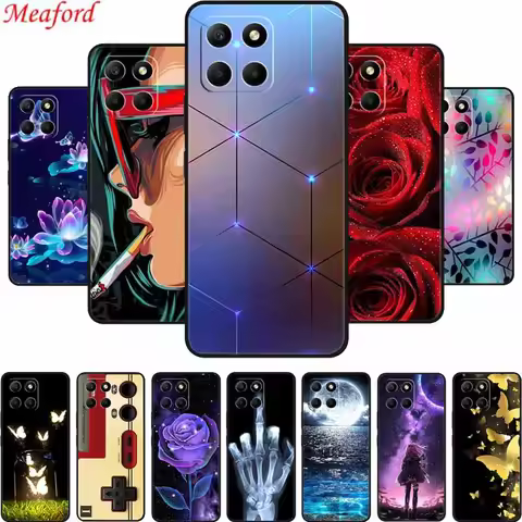 For Honor X6b Case HonorX6b Coque Black Silicone Soft Back Cover Case For Honor X6b Phone Case Cover