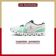 เป็นทางการ On Running Cloud 5 " White Green " Sneakers 69.98354 รับประกัน 1 ปี