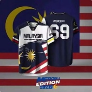 Premium Ready Stock Merdeka 69th 2026 Jersey Merdeka Tanah Airku Malaysia Red National Mesh sport Je