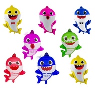 Carton 5 Pcs Shark Baby Family Foil Balloon Cartoon Inflatable Sea Animal Toy for Boys Girls Party Supply Home Decor Birthday Gift for Kids