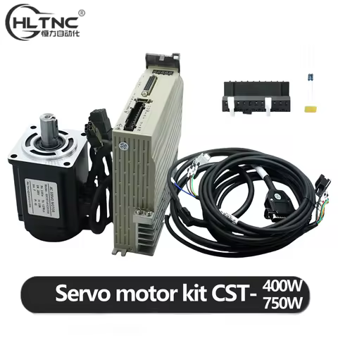 HLTNC 60CST 400W 1.3N 80CST 750W 2.4N 3000Rpm 220V AC Servo Motor With Magnetic Encoder C30 L15A L20