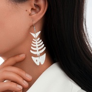 Eco-friendly Acrylic Earrings Unique Unique Fishbone Shape Earrings Earrings 809-2