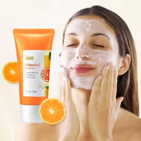 Vitamin C Sakura Facial Cleanser Face Wash Foam Foam Face Cleanser Moisturizing Whitening Anti-aging