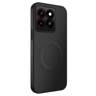 ZTE BLADE A55 CARBON FIBER MAGNETIC CASE PREMIUM MAGSAFE CASE COVER