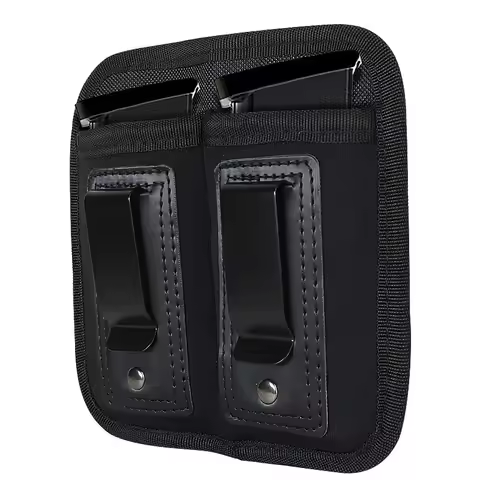 Universal 9mm Magazine Pouch for Glock 17 Glock 19 Glock 43 M&P S&W 9mm Mag Pouch for Single/Double